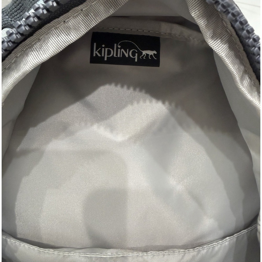 Kipling School Backpack Cool Camo Gray Camouflage Adjustable Strap NWT - Picture 6 of 8
